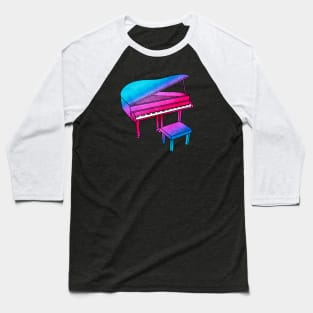 Colorful Piano Baseball T-Shirt